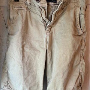 American Eagle, 28, Longer Length, Khaki Shorts